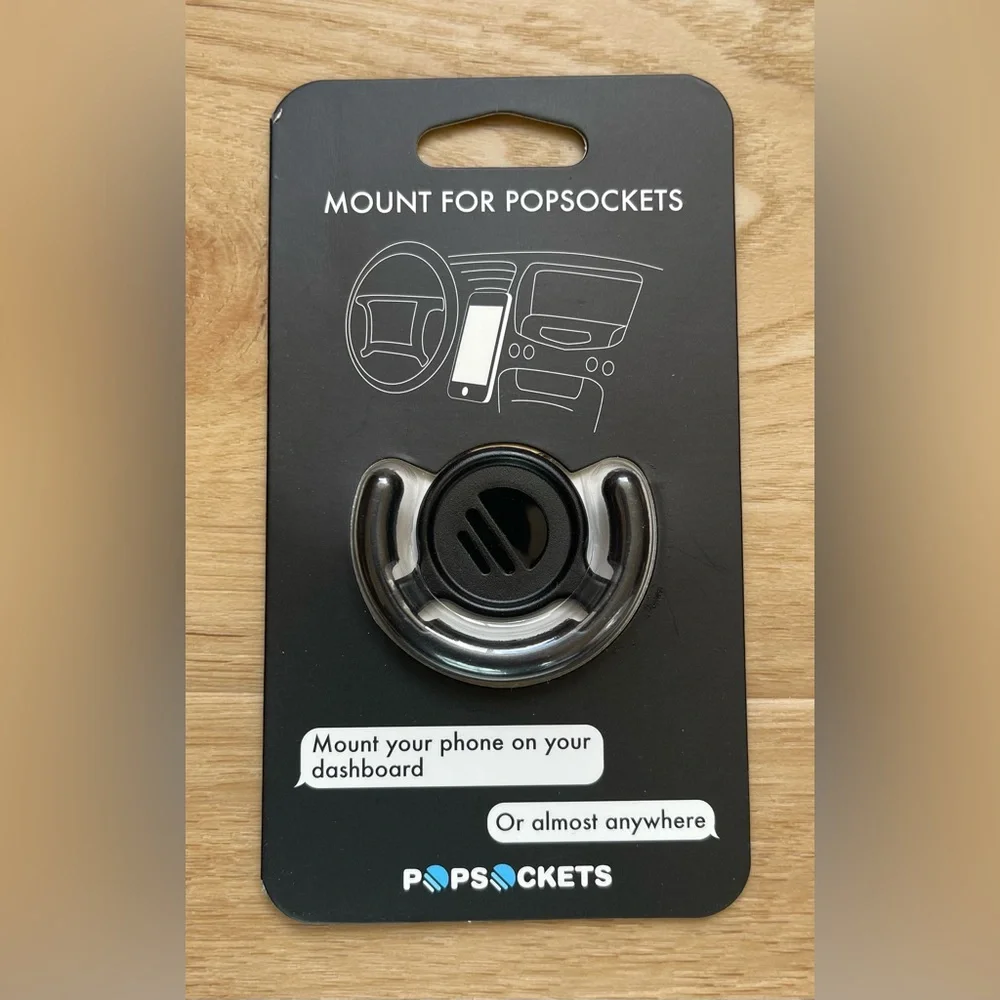 PopSockets PopMount Multi-Surface Mount - Black- New